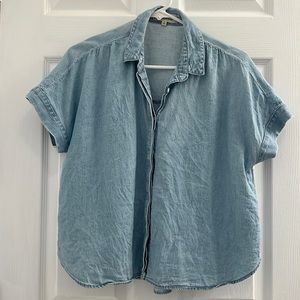 Madewell light denim shirt/ blouse